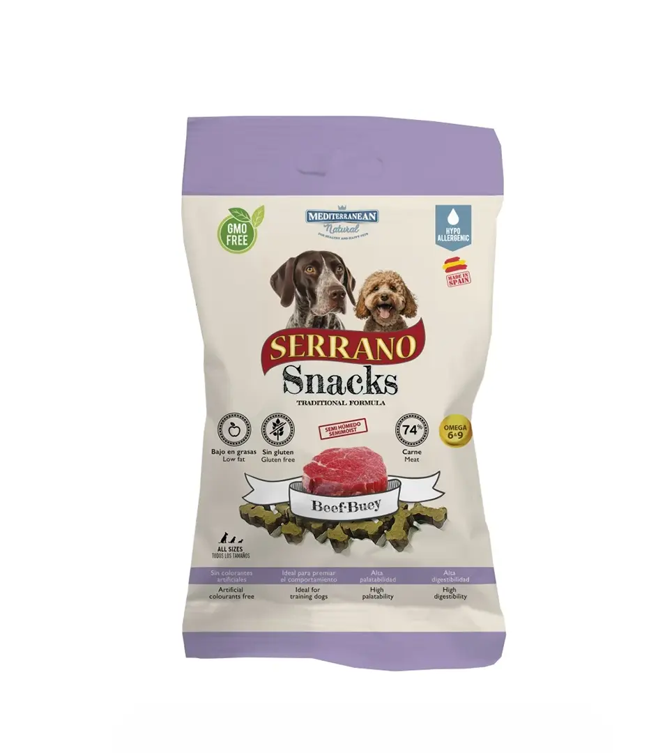 Pamlsky Serrano Snack Dog Beef 100g