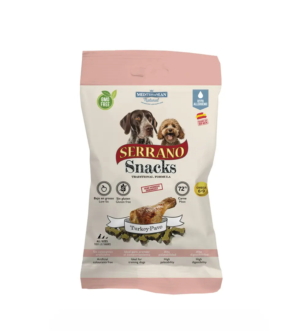 Pamlsky Serrano Snack Dog Turkey 100g