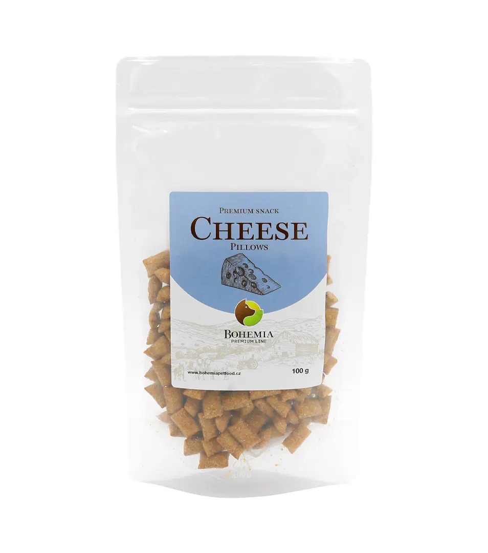 BOHEMIA PREMIUM Snack maškrty - syrové vankúšiky 100 g