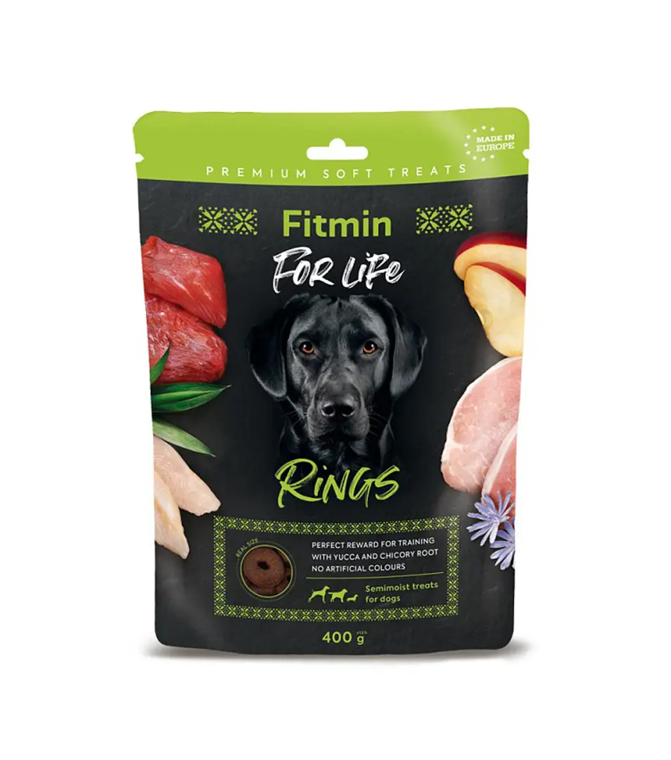 Pamlsky Fitmin dog For Life Rings - 400g