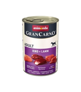 Animonda GRANCARNO® dog adult hovädzie a jahňa 400g konzerva