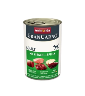 Animonda GRANCARNO® dog adult hovädzie,jeleň,jablko 400g konzerva